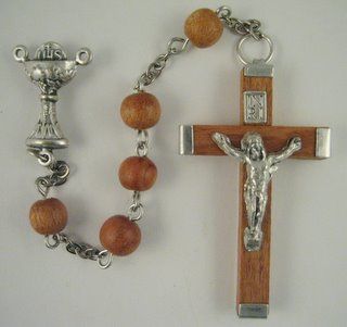 Wood First Communion Rosary