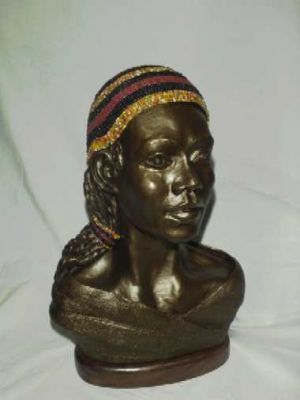 African Lady with Beaded Cap